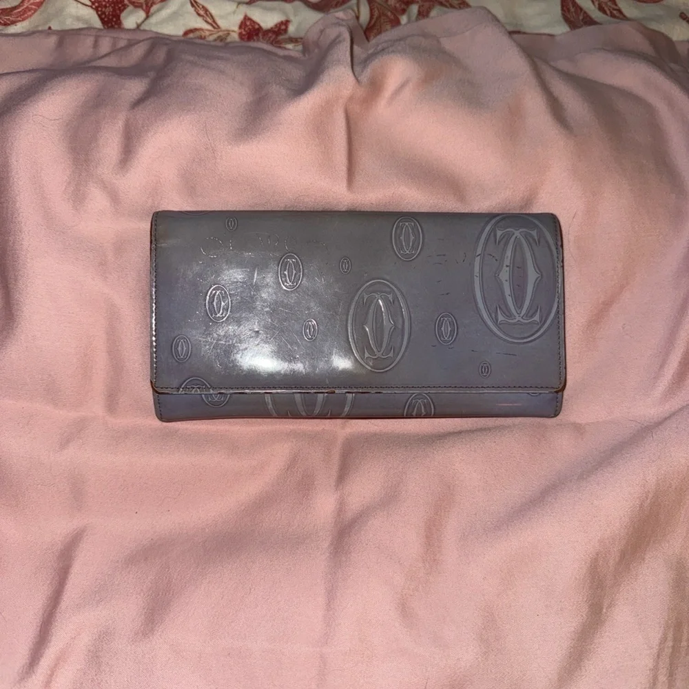 Cartier Silver and Black Embossed Accessory